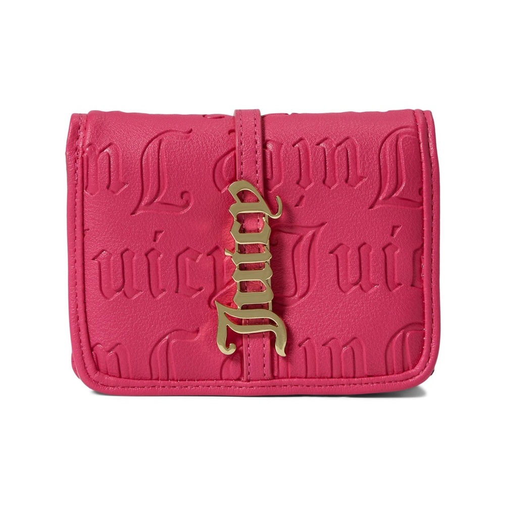 Juicy Couture Cool Collar Hot Pink Bifold Wallet